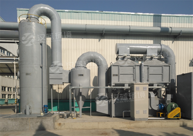 河北漢藍工業VOCs廢氣治理工程-催化燃燒 河北漢藍工業VOCs廢氣治理工程-催化燃燒
